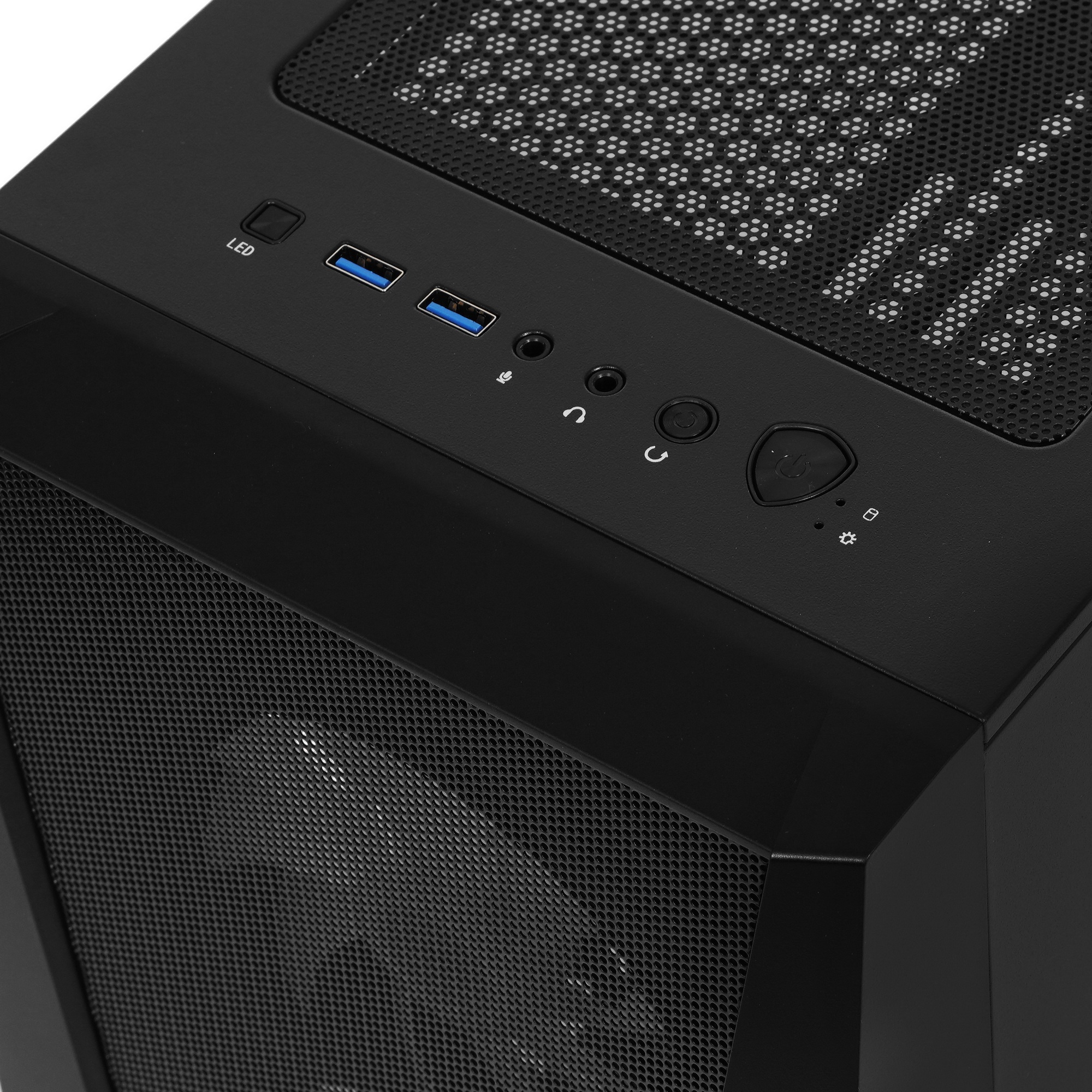Компьютерный корпус MSI MAG FORGE 100M / mid-tower, ATX, tempered glass side panel / 2x RGB 120mm &