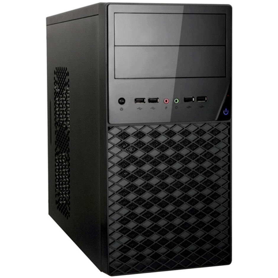 Компьютерный корпус Minitower ExeGate EX286427RUS BA-309-500W-8 (mATX, БП AA500 с вент. 8см, 2*USB,