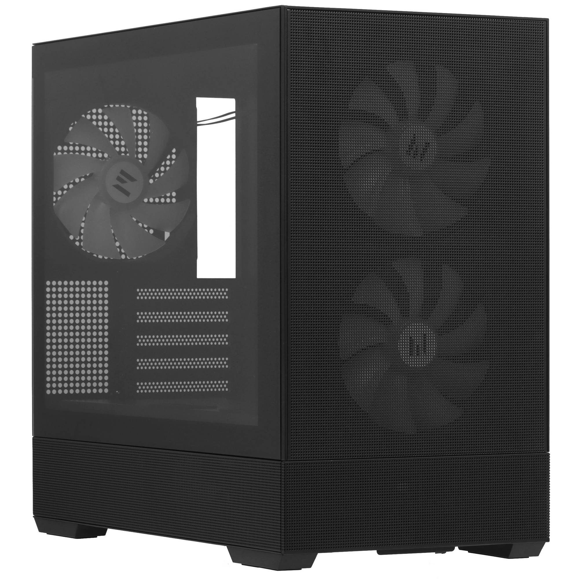 Компьютерный корпус ZALMAN P30 AIR, MATX, BLACK, WINDOW, 2xCombo (3.5'' or 2.5''), 3x2.5", 1xUSB TYP