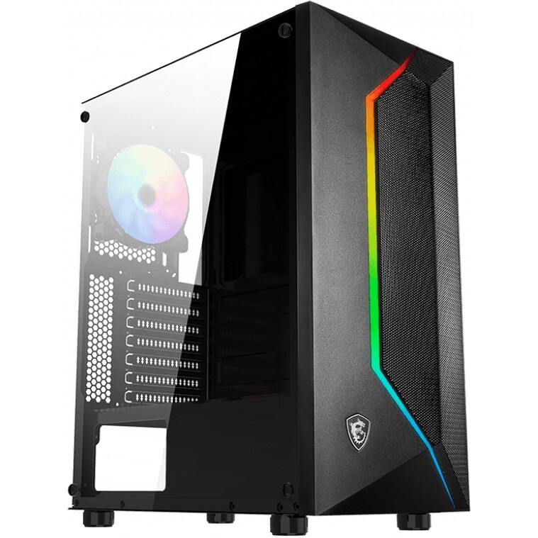 Компьютерный корпус MidiTower MSI MAG VAMPIRIC 100R (ATX, без БП, ARGB, 2xUSB2.0 Type-A + USB3.2 Typ