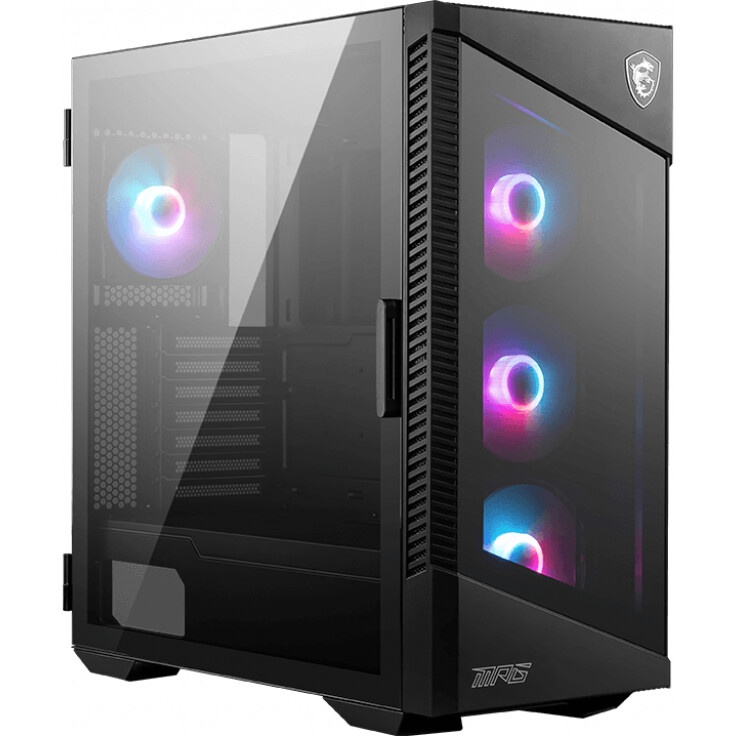 Компьютерный корпус MidiTower MSI MAG VAMPIRIC 100R (ATX, без БП, ARGB, 2xUSB2.0 Type-A + USB3.2 Typ