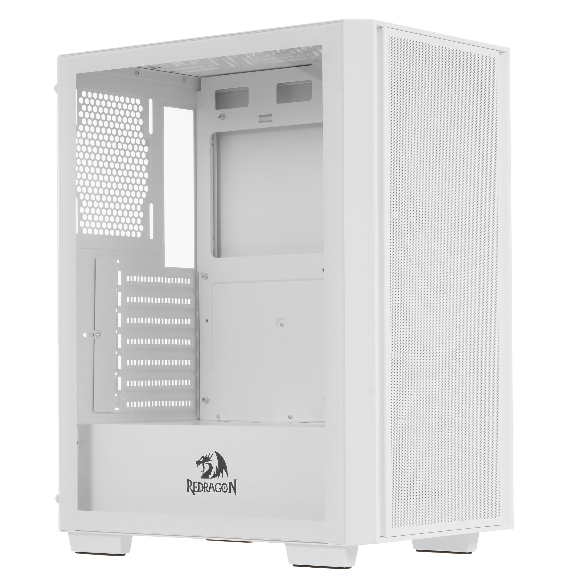 Корпус компьютерный Redragon Paktis3 ITX/Micro-ATX/ATX,3кул12см,белый