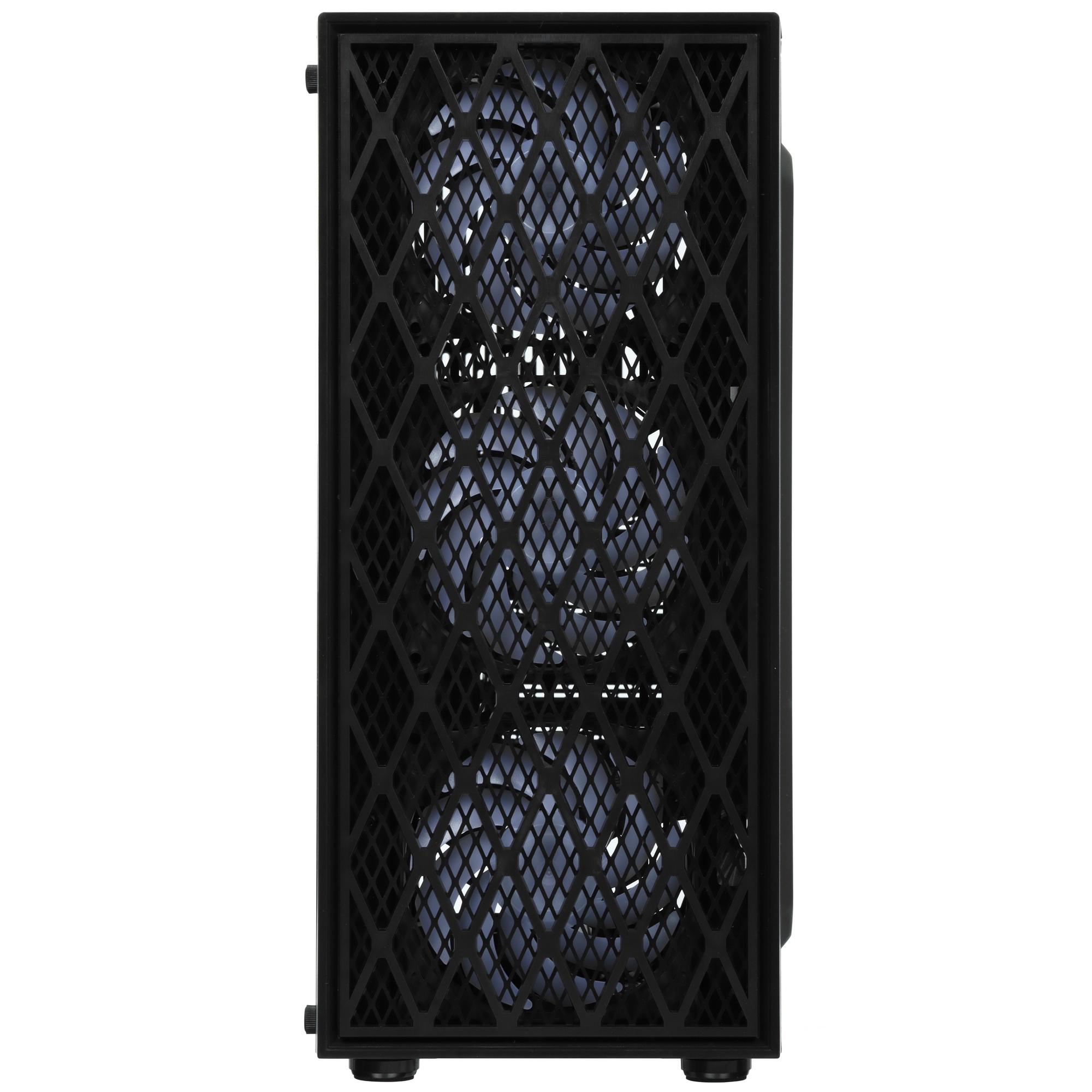 Компьютерный корпус Miditower ExeGate EVO-8243 (ATX, без БП, 2*USB+1*USB3.0, черный, 3 вент. с RGB п