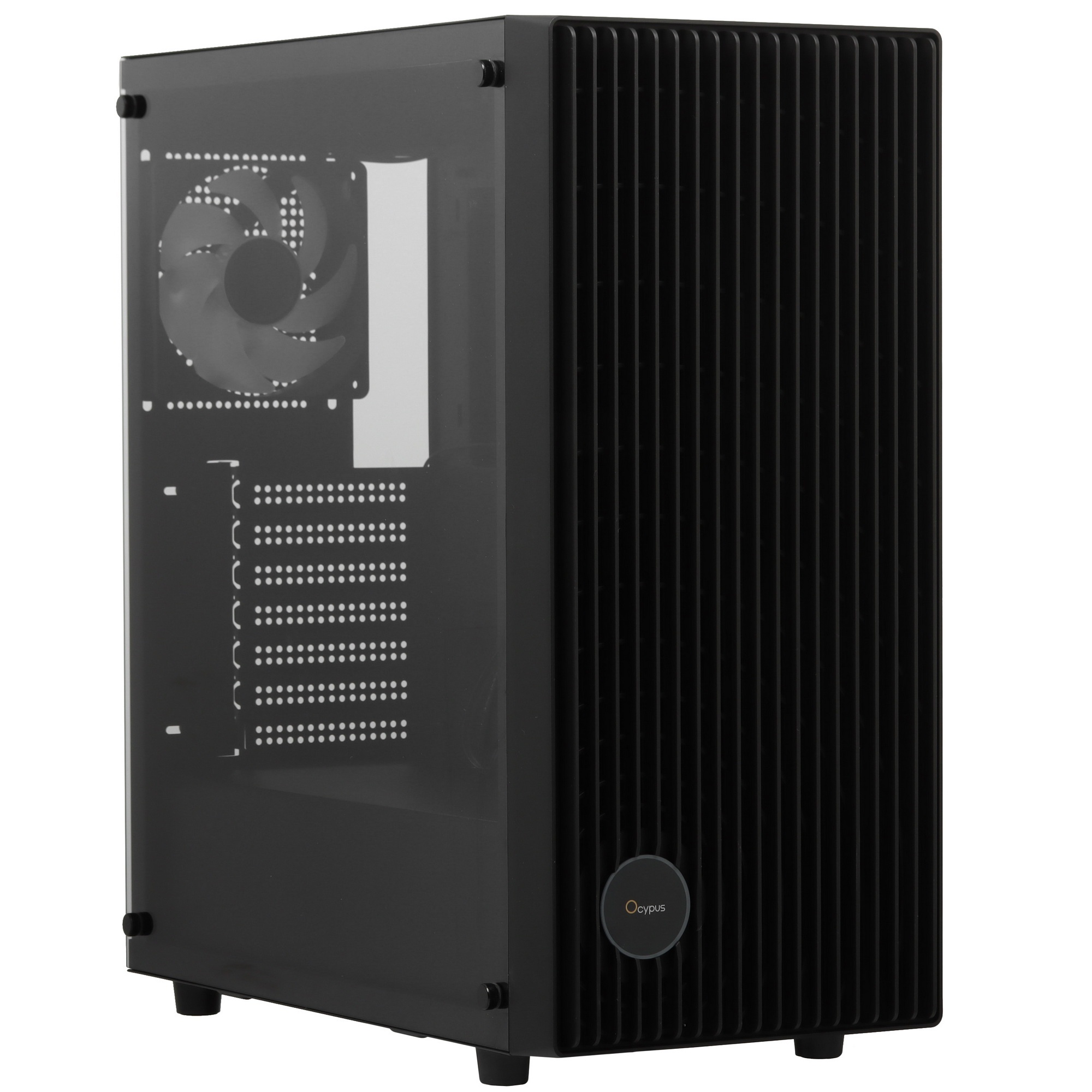 Корпус  Ocypus Gamma C70 BK ARGB  ATX / win / black / 4 ARGB fans / no PSU / Tempered Glass