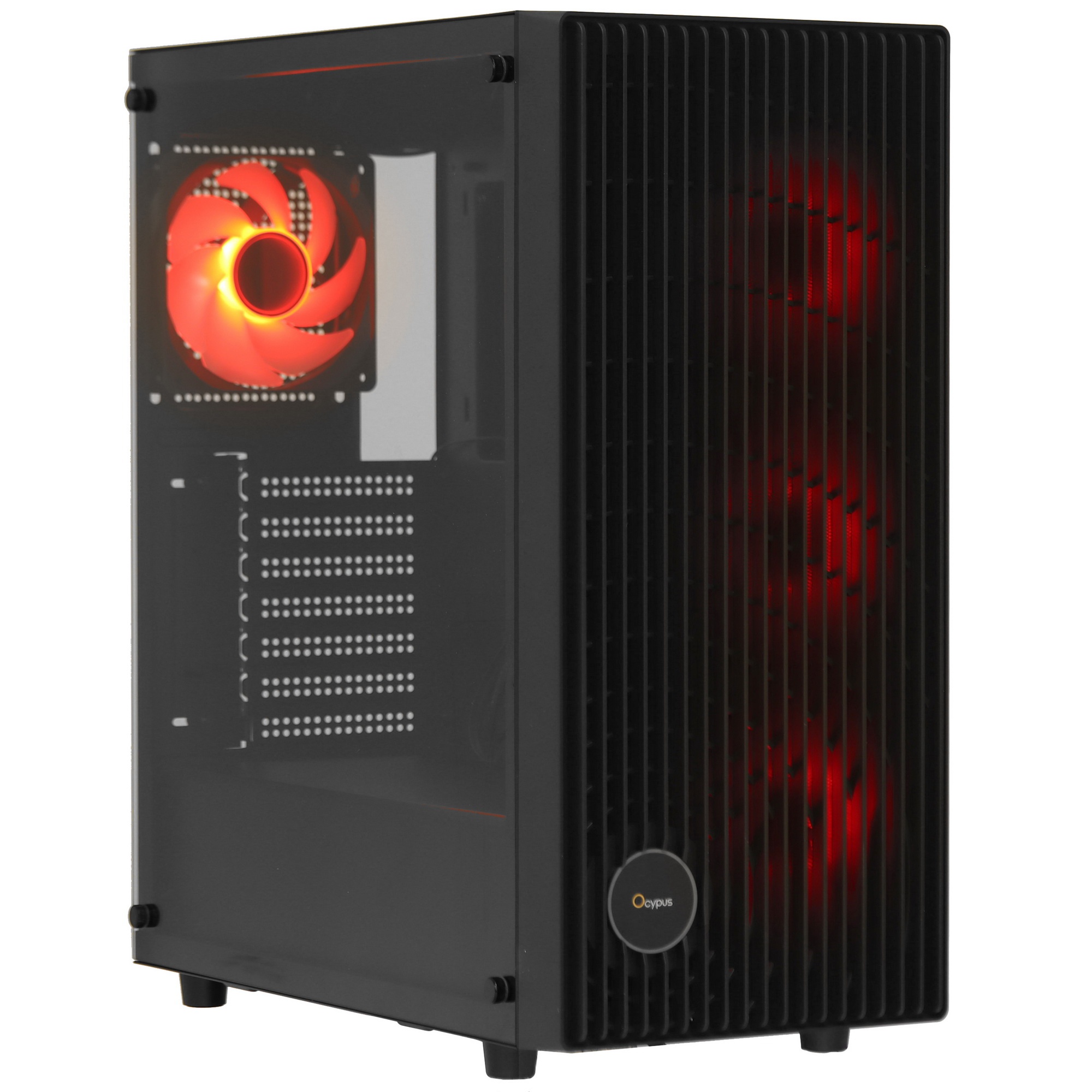 Корпус  Ocypus Gamma C70 BK ARGB  ATX / win / black / 4 ARGB fans / no PSU / Tempered Glass