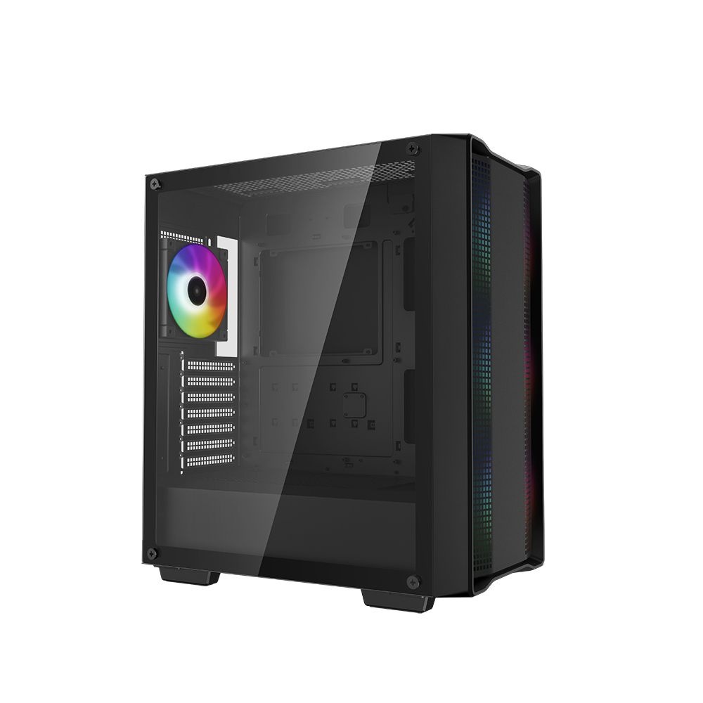 Компьютерный корпус Deepcool CC560 ARGB V2 без БП, боковое окно (закаленное стекло), 3x120мм ARGB LE