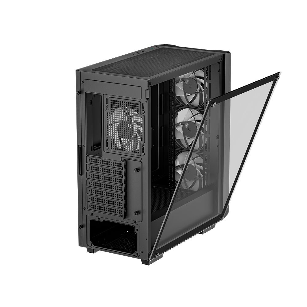 Компьютерный корпус Deepcool CC560 ARGB V2 без БП, боковое окно (закаленное стекло), 3x120мм ARGB LE