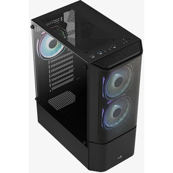 Компьютерный корпус Aerocool / Formula Python (3xUSB, 2xAudio, 0.5 мм,2x200 мм FAN, прозрачная стенк