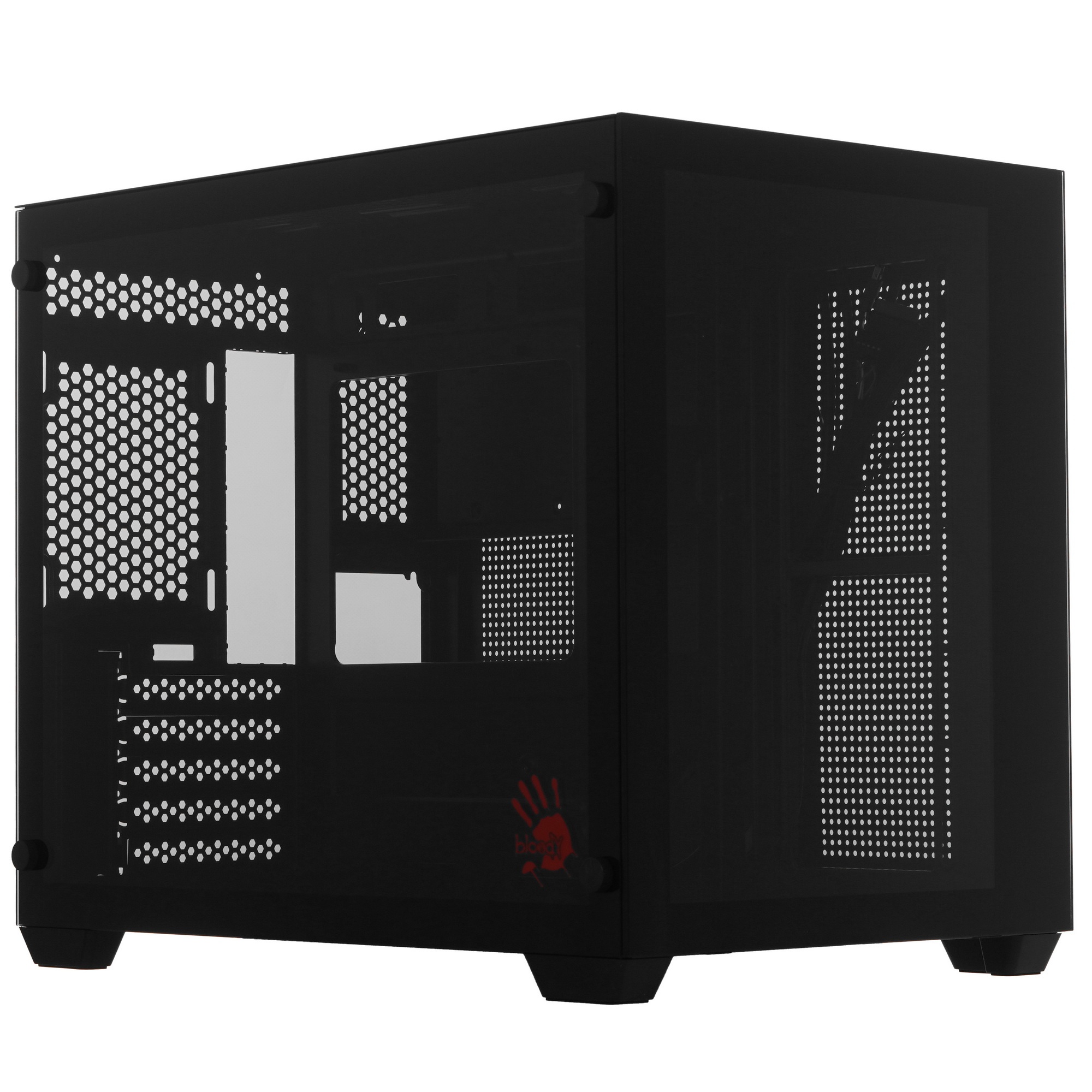 Корпус Bloody BD-CC108 черный без БП mATX 9x120mm 2xUSB3.0 audio bott PSU