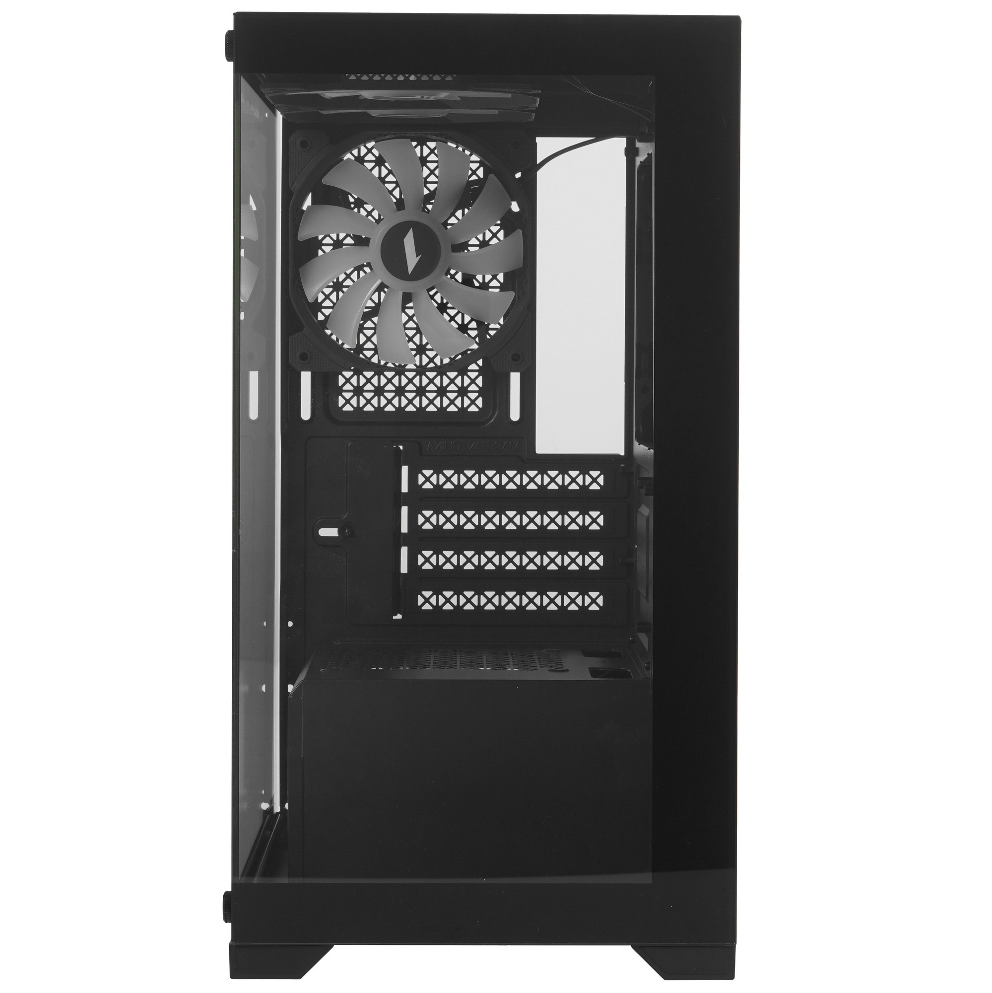 Компьютерный корпус 1STPLAYER MIKU Mi2 Black / mATX / 3x120mm LED fans / Mi2-BK-3F1