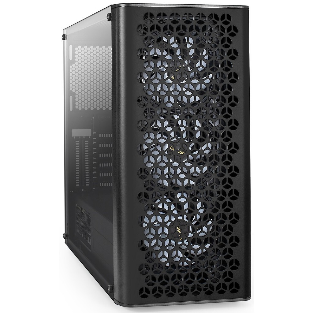 Компьютерный корпус Miditower ExeGate EVO-9202-NPX500 (ATX, БП 500NPX с вент. 12 см, с окном, 1*USB+
