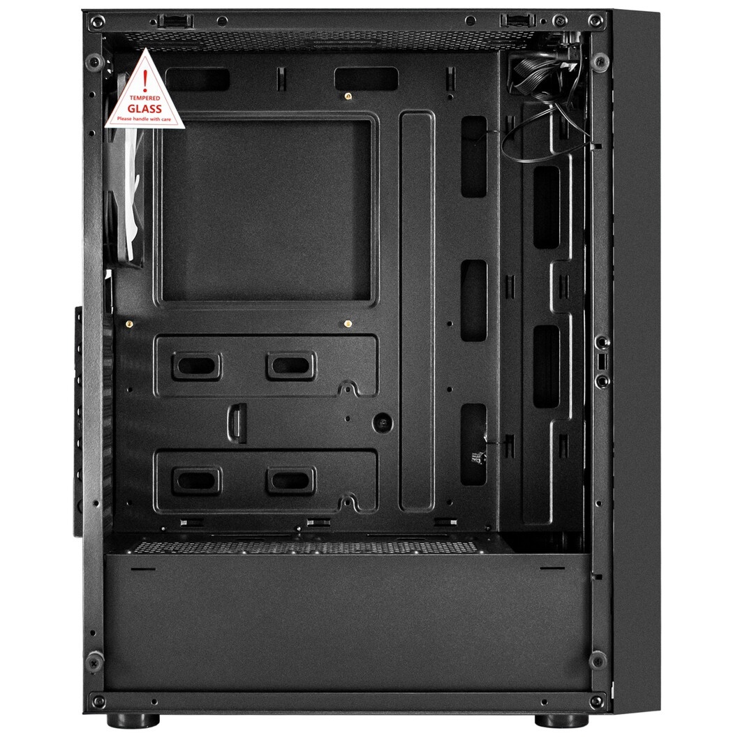 Компьютерный корпус Miditower ExeGate EVO-9202-NPX500 (ATX, БП 500NPX с вент. 12 см, с окном, 1*USB+