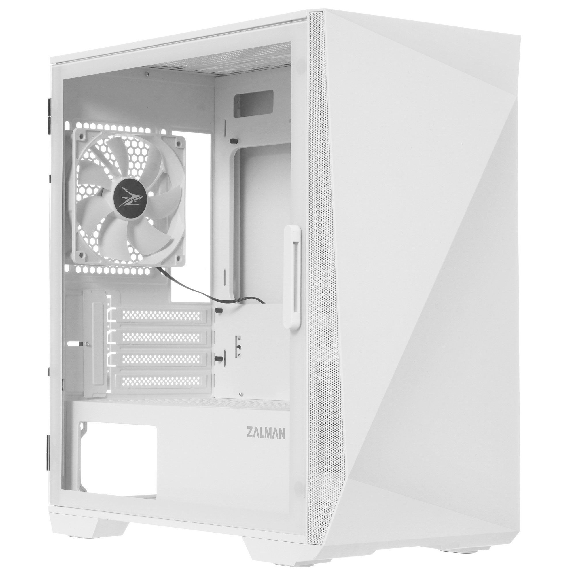 Компьютерный корпус MiniTower Zalman Z1 Iceberg white (mATX, window, FRONT 2x120mm, REAR 1x120mm, бе