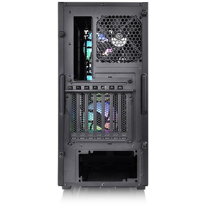 Компьютерный корпус V200 TG RGB CA-1K8-00M1WN-01 Black/Win/SPCC/Tempered Glass*1/120mm RGB Fans*3 +