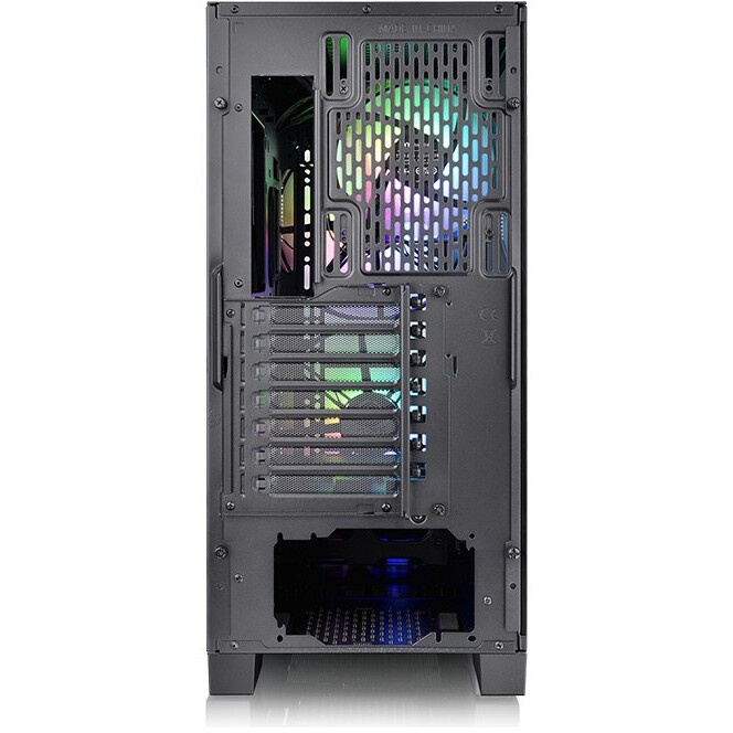 Компьютерный корпус V200 TG RGB CA-1K8-00M1WN-01 Black/Win/SPCC/Tempered Glass*1/120mm RGB Fans*3 +