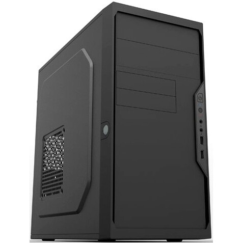 Компьютерный корпус Foxline FL-702, mATX, 1x5.25EXT, 1x3.5EXT, 2x3.5INT, 2xUSB3.0, HDA, w/o FAN, w/4