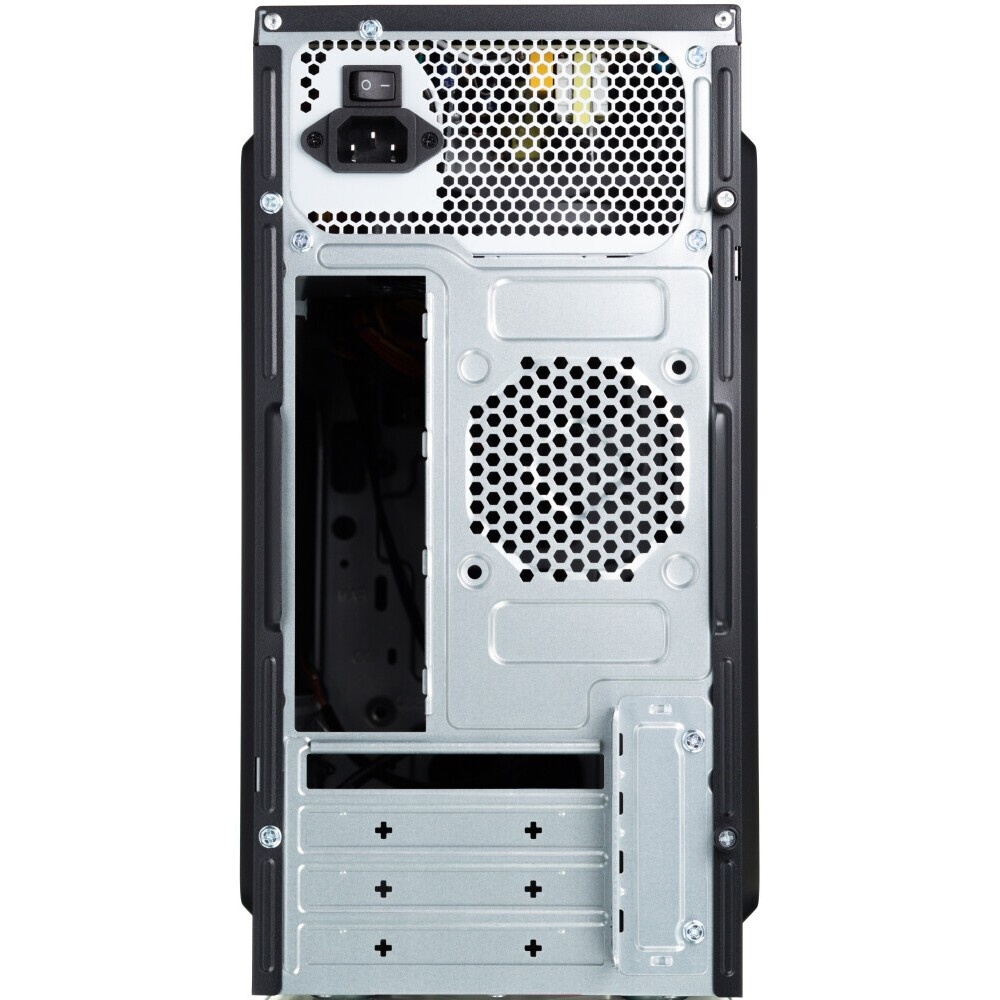 Компьютерный корпус Foxline FL-702, mATX, 1x5.25EXT, 1x3.5EXT, 2x3.5INT, 2xUSB3.0, HDA, w/o FAN, w/4