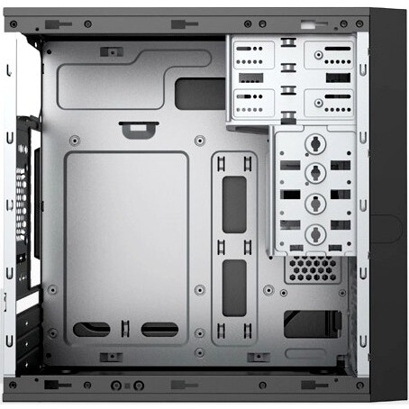 Компьютерный корпус Foxline FL-702, mATX, 1x5.25EXT, 1x3.5EXT, 2x3.5INT, 2xUSB3.0, HDA, w/o FAN, w/4