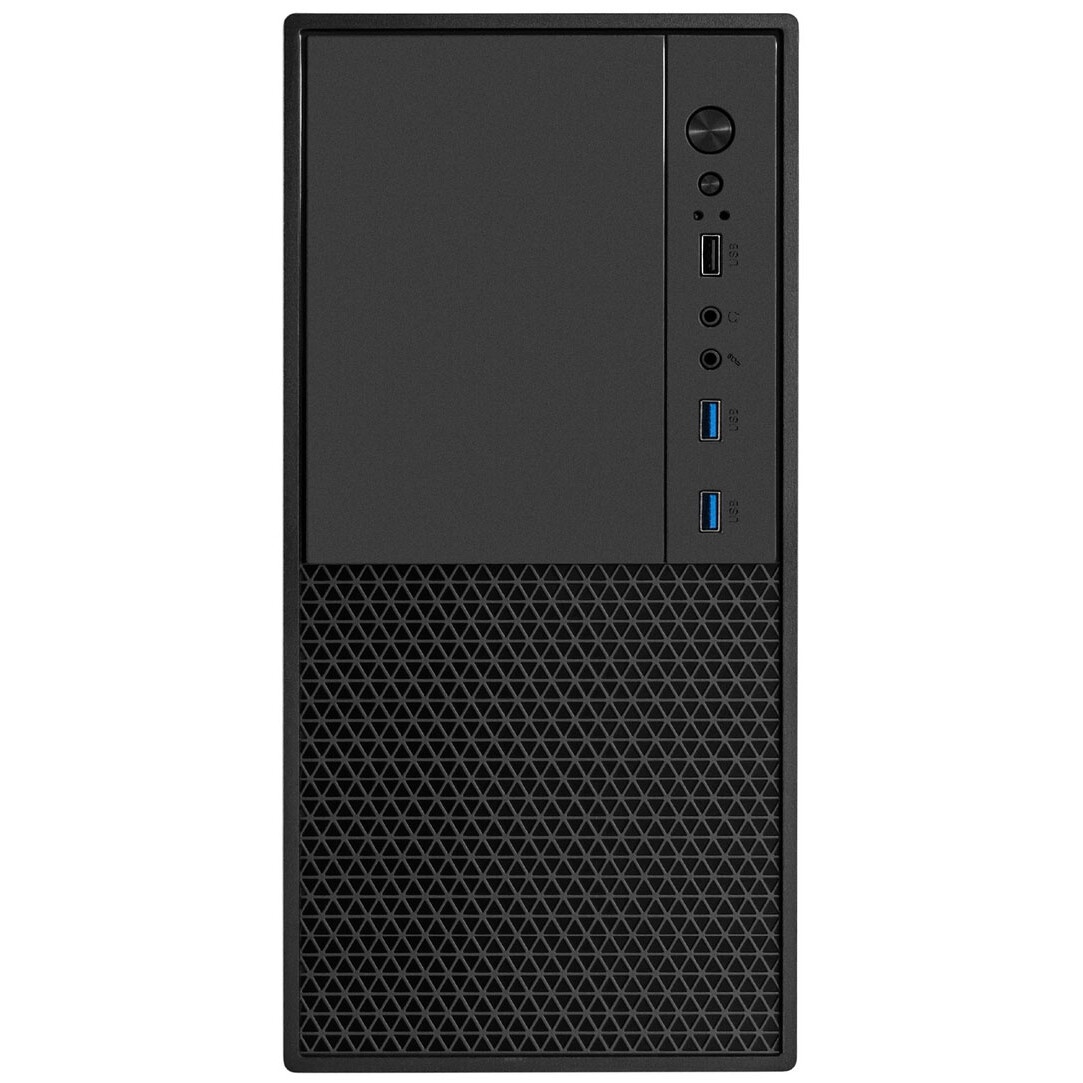 Компьютерный корпус Minitower ExeGate BAA-308UC черный (mATX, без БП, 1*USB+1*USB3.0+1*TypeC, HD Aud