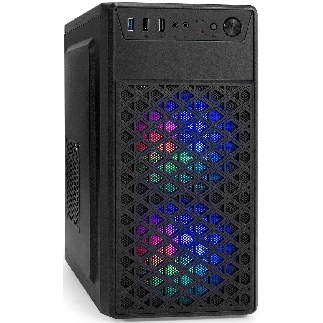 Компьютерный корпус Minitower ExeGate mEVO-7803-XP450 (mATX, БП XP450 с вент. 12см, 2*USB+1*USB3.0,