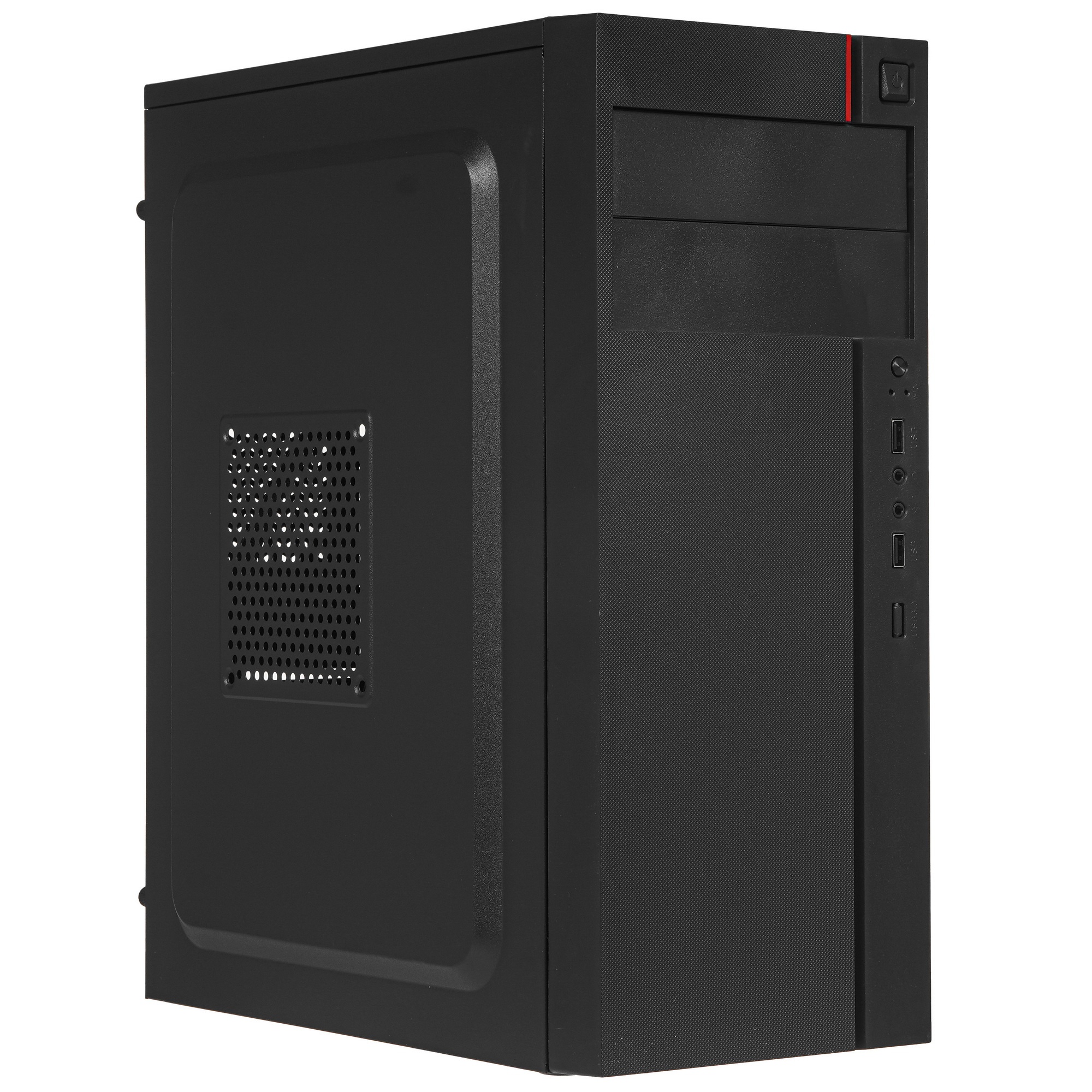 Компьютерный корпус Miditower ExeGate AA-440U (ATX, без БП, 2*USB+1*USB3.0, аудио, черный)