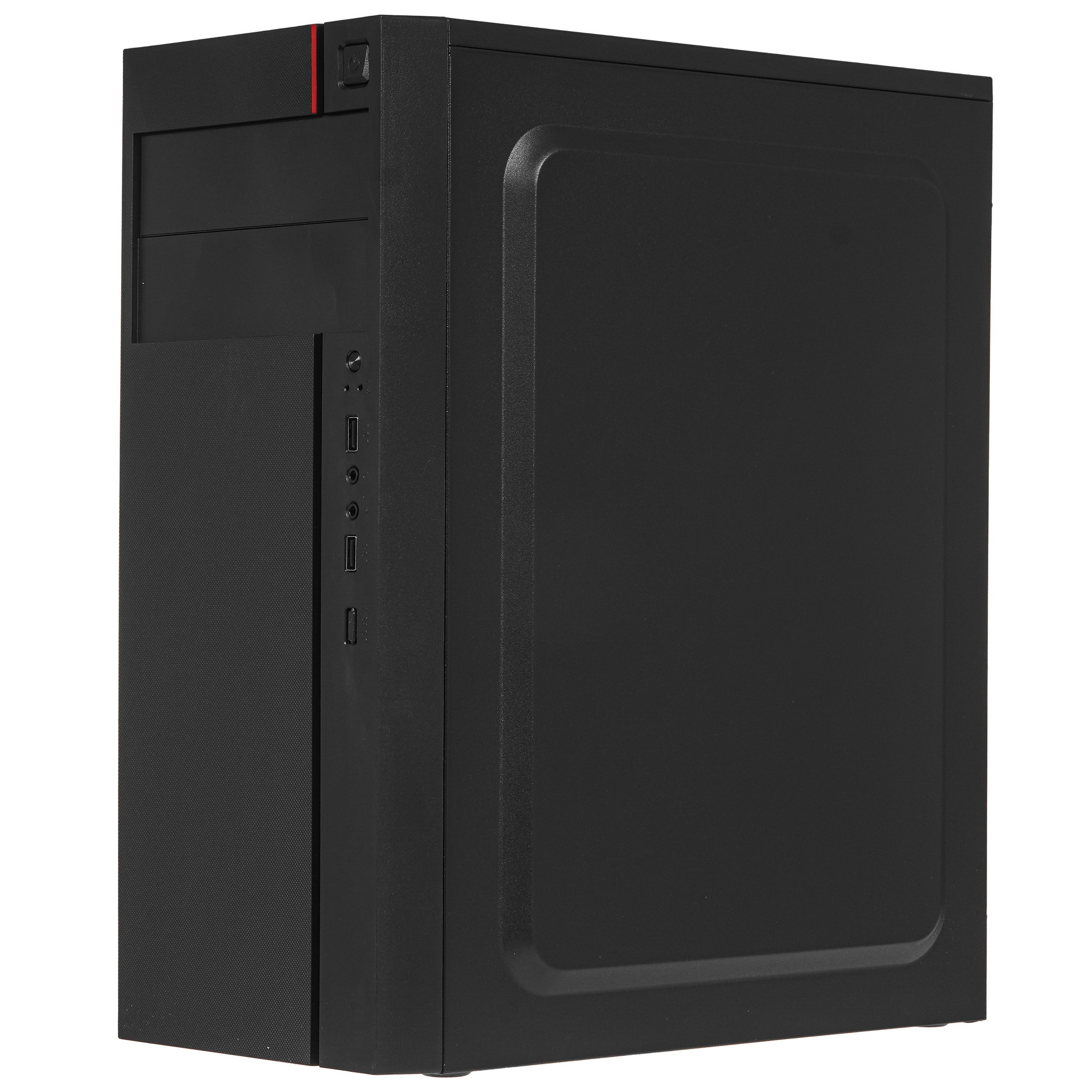 Компьютерный корпус Miditower ExeGate AA-440U (ATX, без БП, 2*USB+1*USB3.0, аудио, черный)