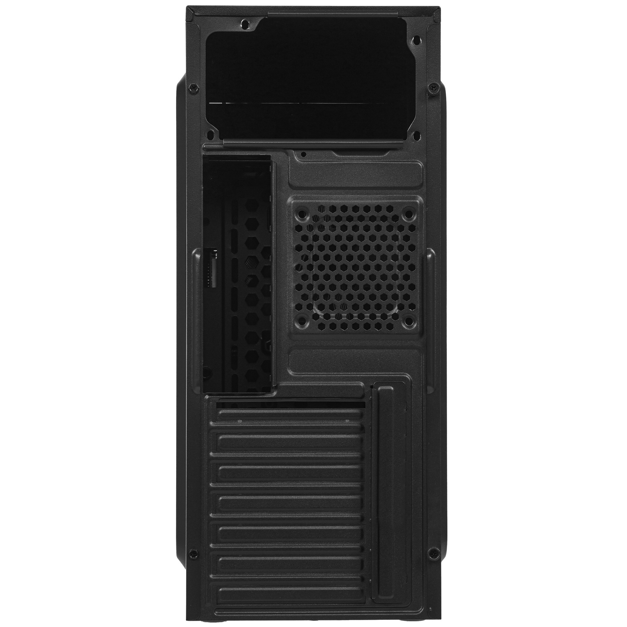 Компьютерный корпус Miditower ExeGate AA-440U (ATX, без БП, 2*USB+1*USB3.0, аудио, черный)
