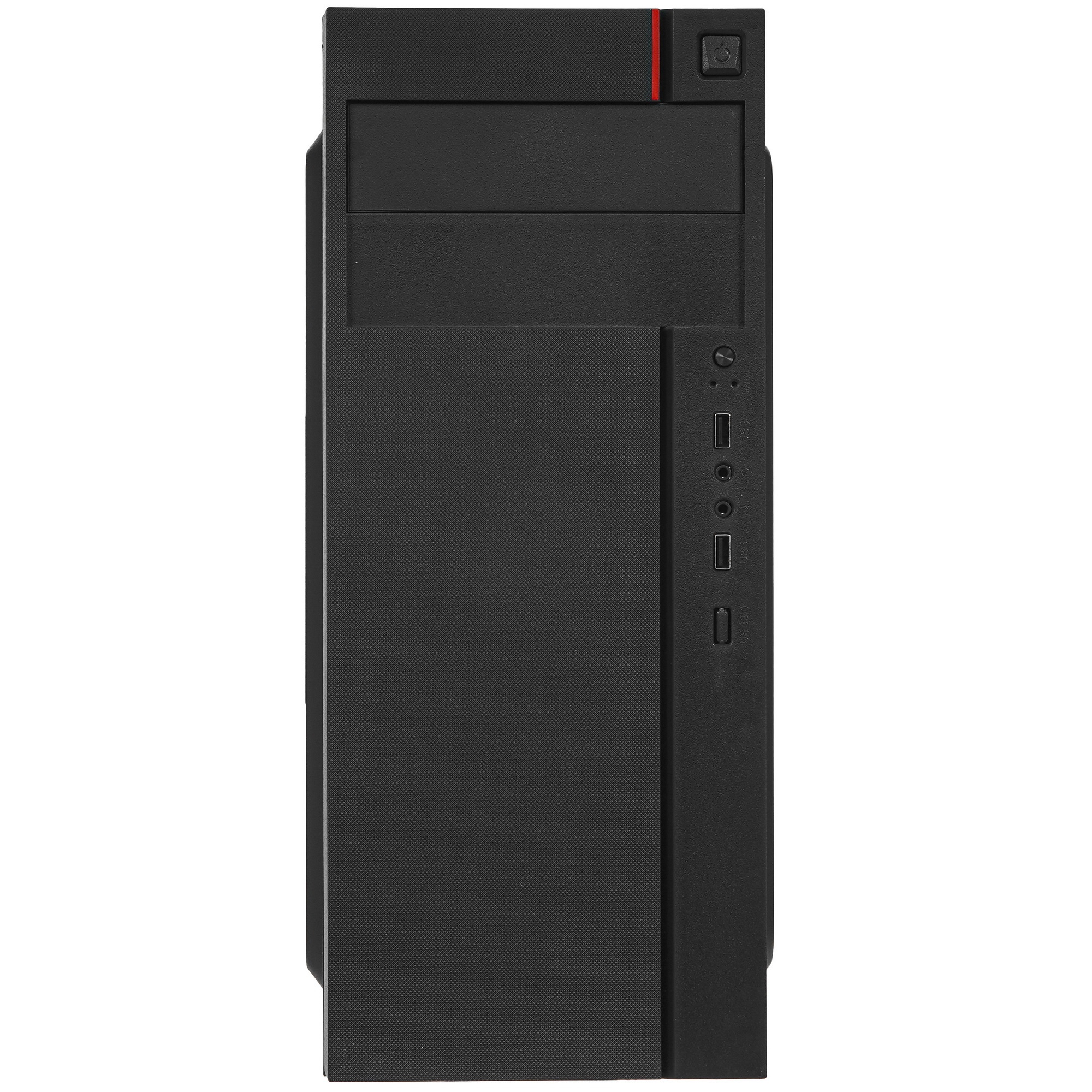 Компьютерный корпус Miditower ExeGate AA-440U (ATX, без БП, 2*USB+1*USB3.0, аудио, черный)