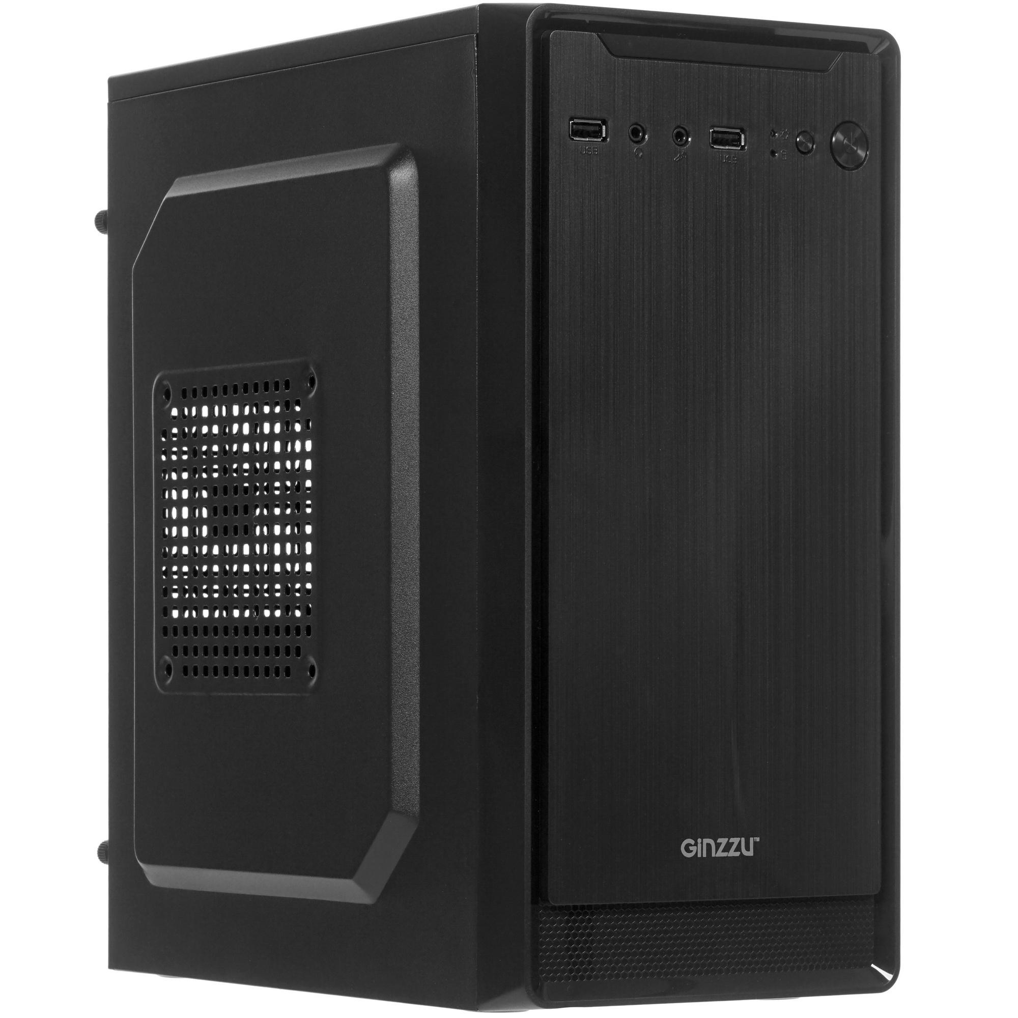 Компьютерный корпус Ginzzu B180 2*USB 2.0,AU w/o PSU