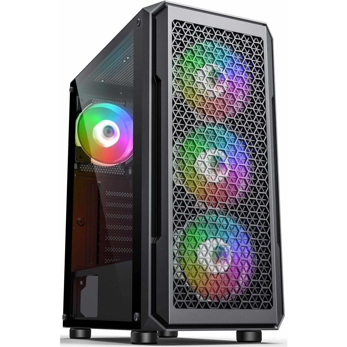 Корпус Accord AM08 черный без БП ATX 2xUSB3.0 1xUSB3.1 audio bott PSU