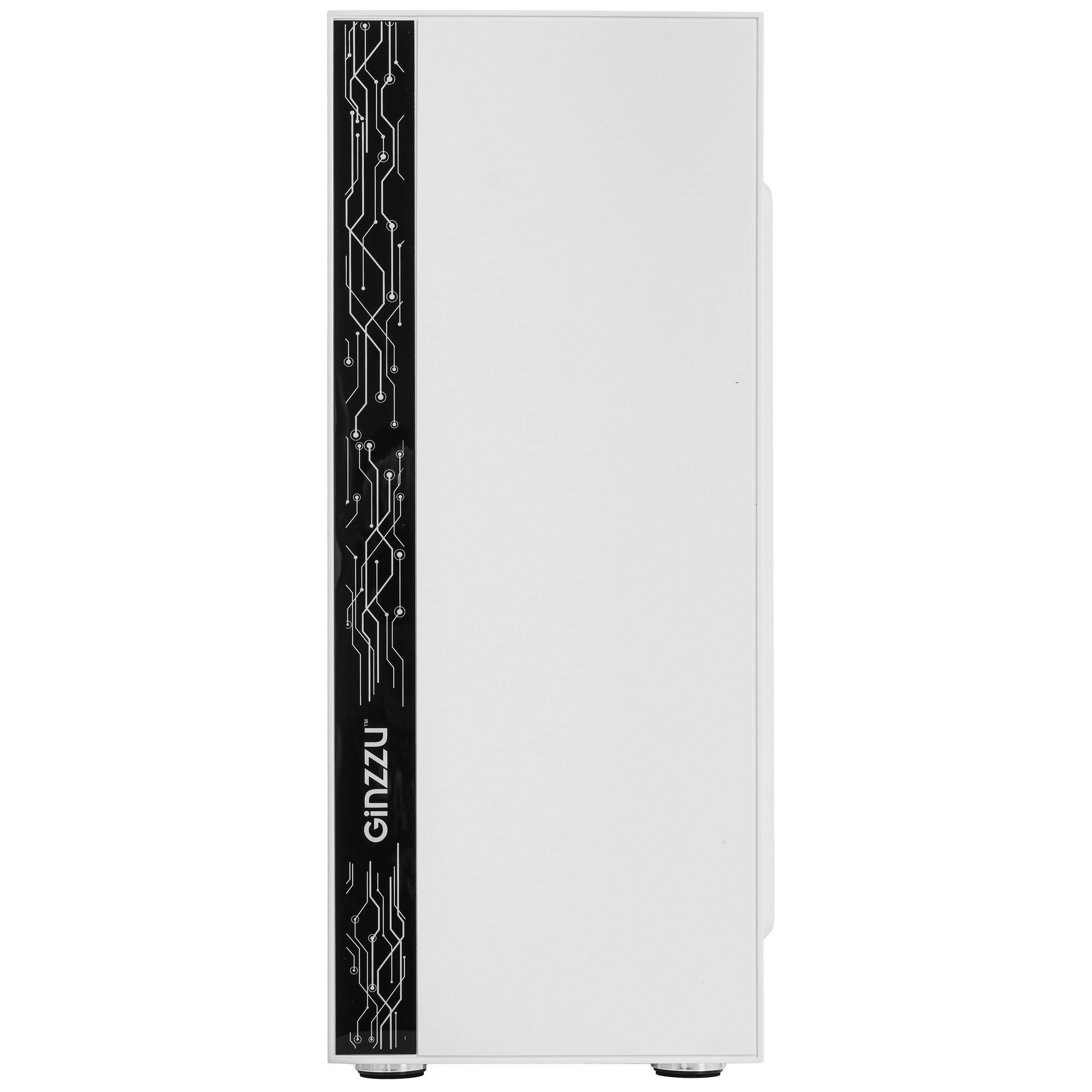 Компьютерный корпус Ginzzu A390 White Window RGB подсветка 1*USB 3.0, 2*USB 2.0, AU
