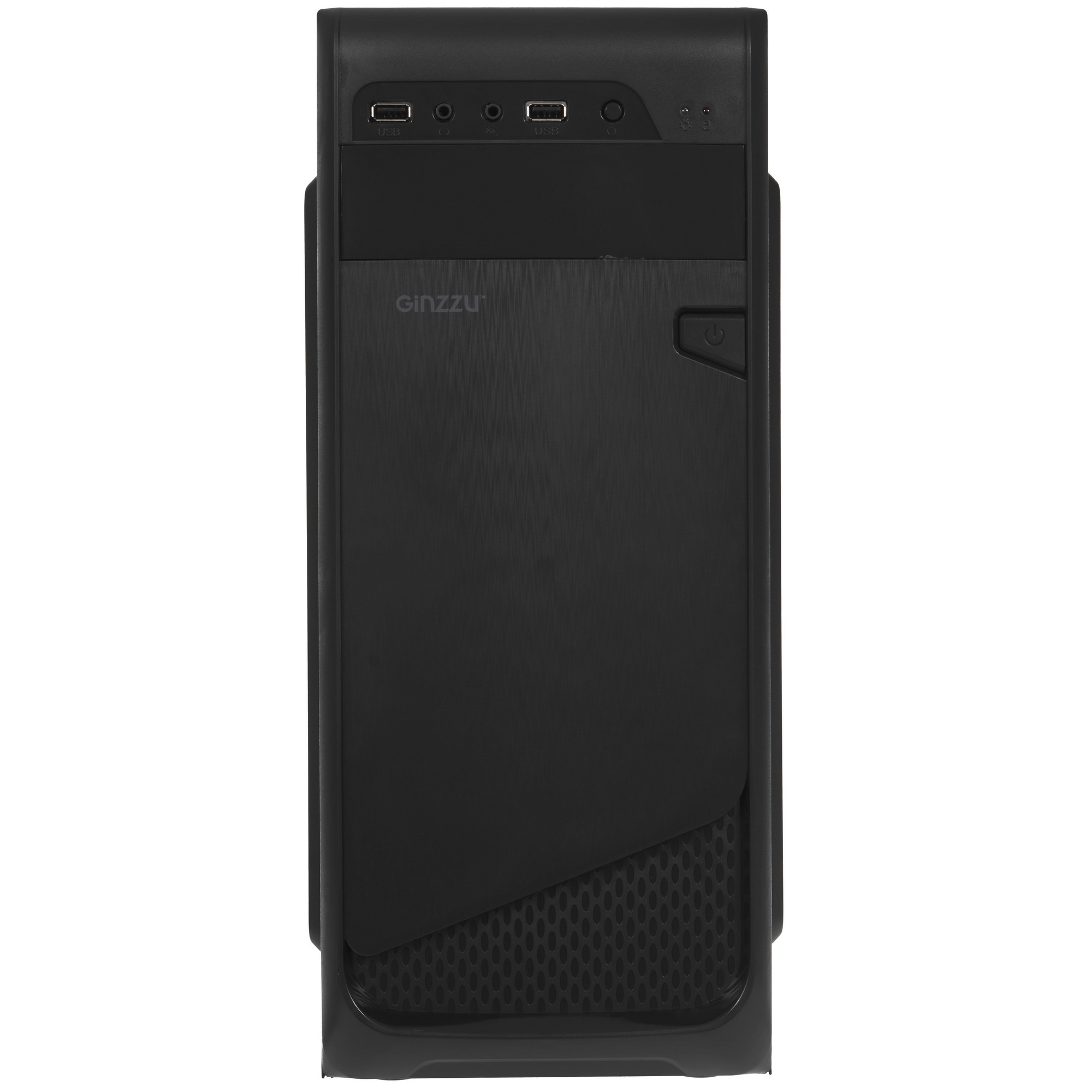 Компьютерный корпус Ginzzu A180 2*USB 2.0,AU w/o PSU