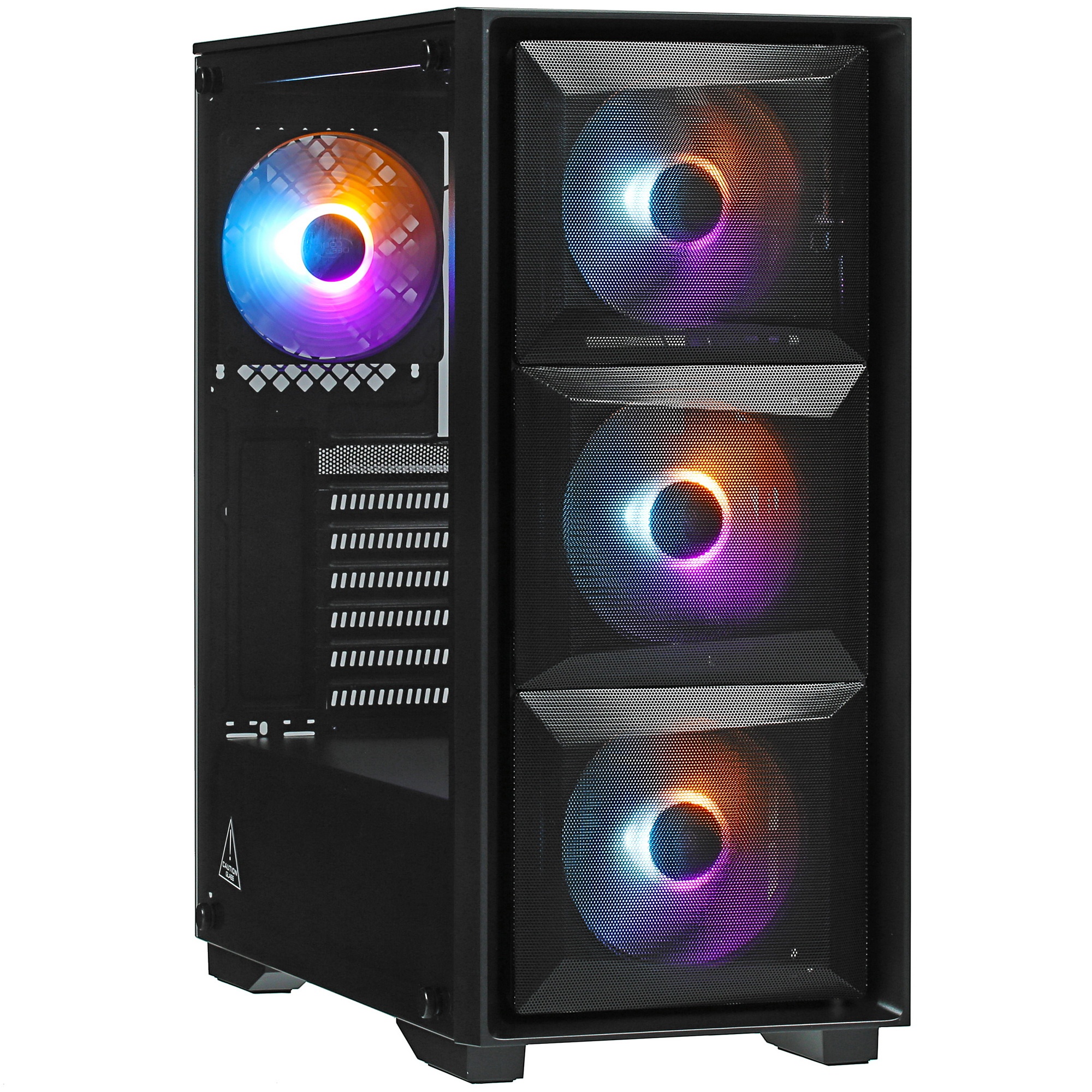 Компьютерный корпус Deepcool MATREXX 50 MESH 4FS без БП, боковое окно (закаленное стекло), 3xColor L