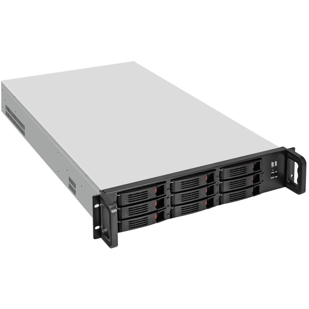 Серверный корпус ExeGate Pro EX293180RUS 2U550-HS12 RM 19", высота 2U, глубина 550, БП 1U-900ADS, 1
