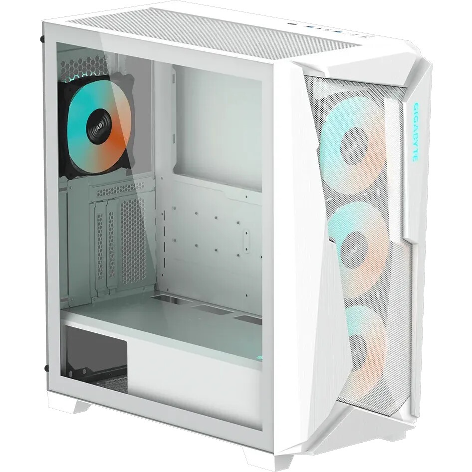 Корпус Gigabyte C301 Glass White MidTower, ATX, USB-C x1, USB3.0 x2, Audio I/O, GPU:400mm, Black, TG
