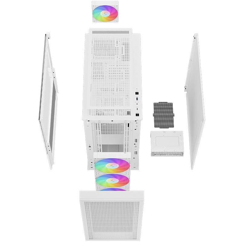 Корпус Gigabyte C301 Glass White MidTower, ATX, USB-C x1, USB3.0 x2, Audio I/O, GPU:400mm, Black, TG