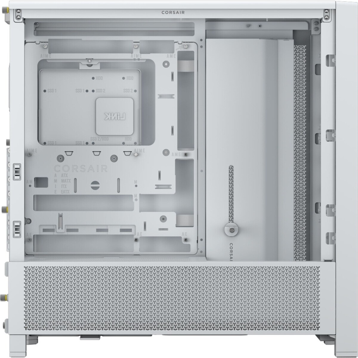 Корпус Gigabyte C301 Glass White MidTower, ATX, USB-C x1, USB3.0 x2, Audio I/O, GPU:400mm, Black, TG
