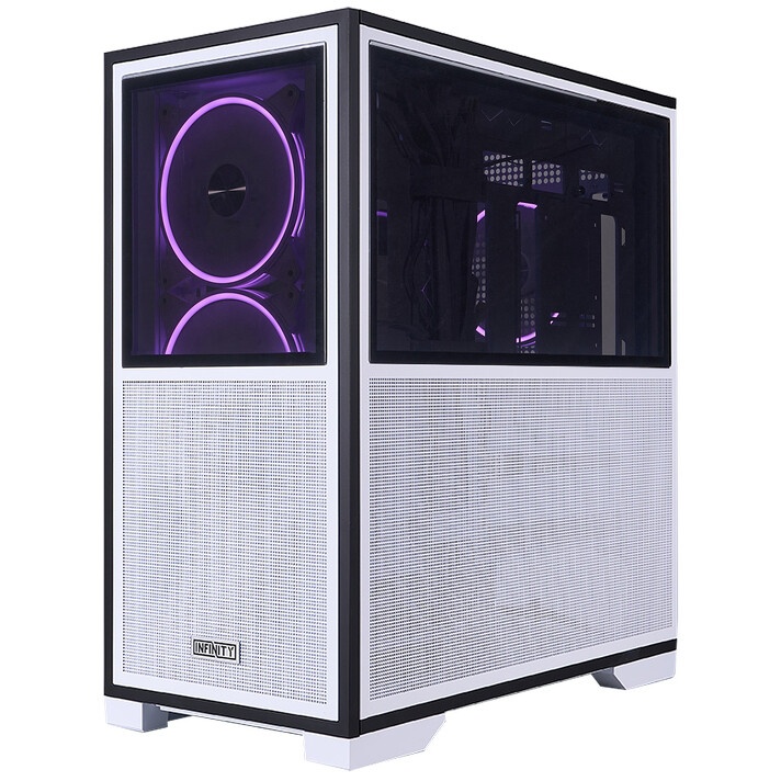 Корпус Gigabyte C301 Glass White MidTower, ATX, USB-C x1, USB3.0 x2, Audio I/O, GPU:400mm, Black, TG