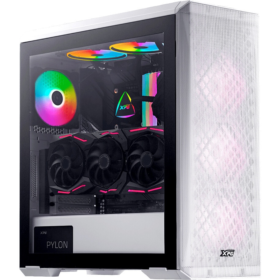 Корпус Gigabyte C301 Glass White MidTower, ATX, USB-C x1, USB3.0 x2, Audio I/O, GPU:400mm, Black, TG