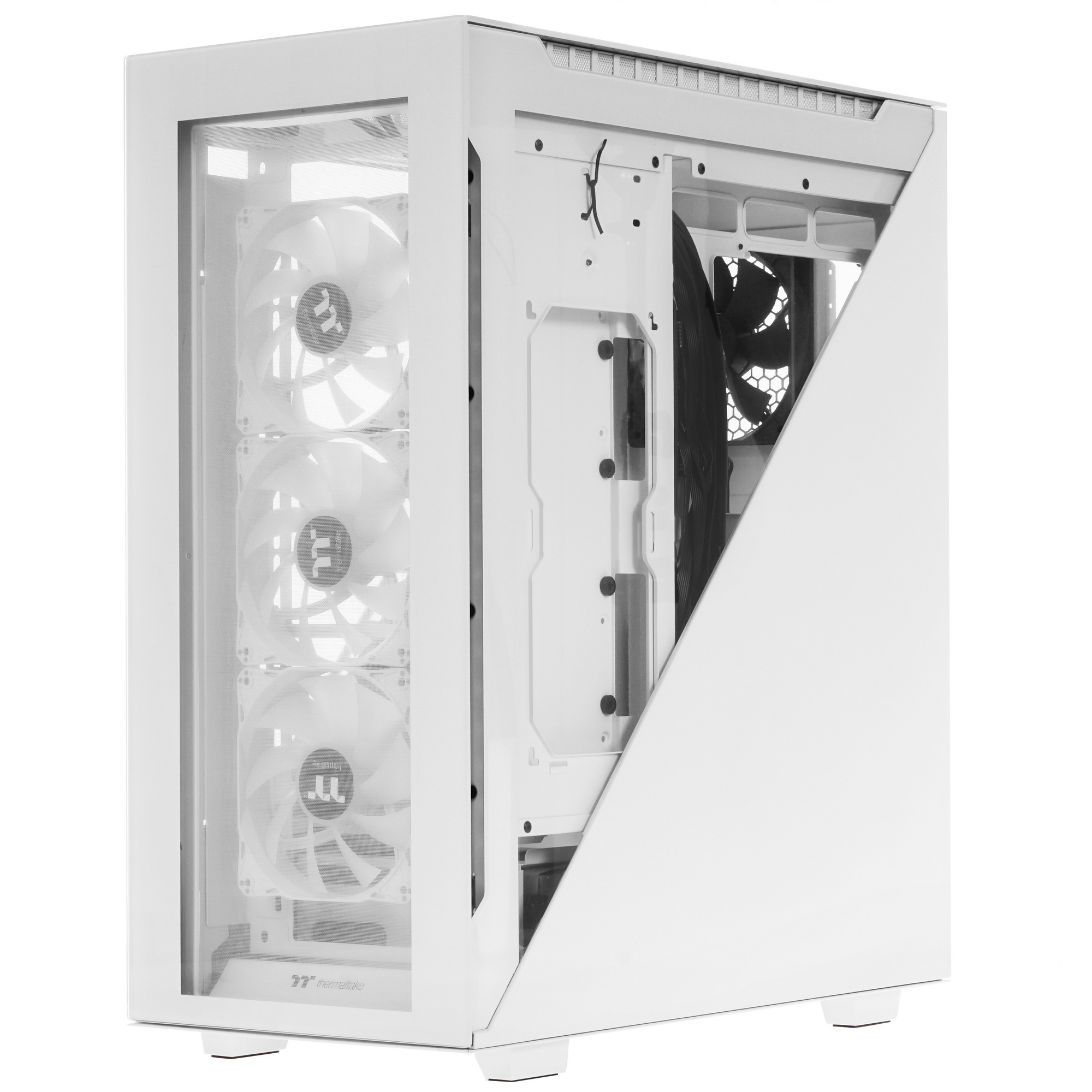 Компьютерный корпус Thermaltake Divider 500 TG Snow ARGB CA-1T4-00M6WN-01 White/Win/SPCC/Tempered Gl