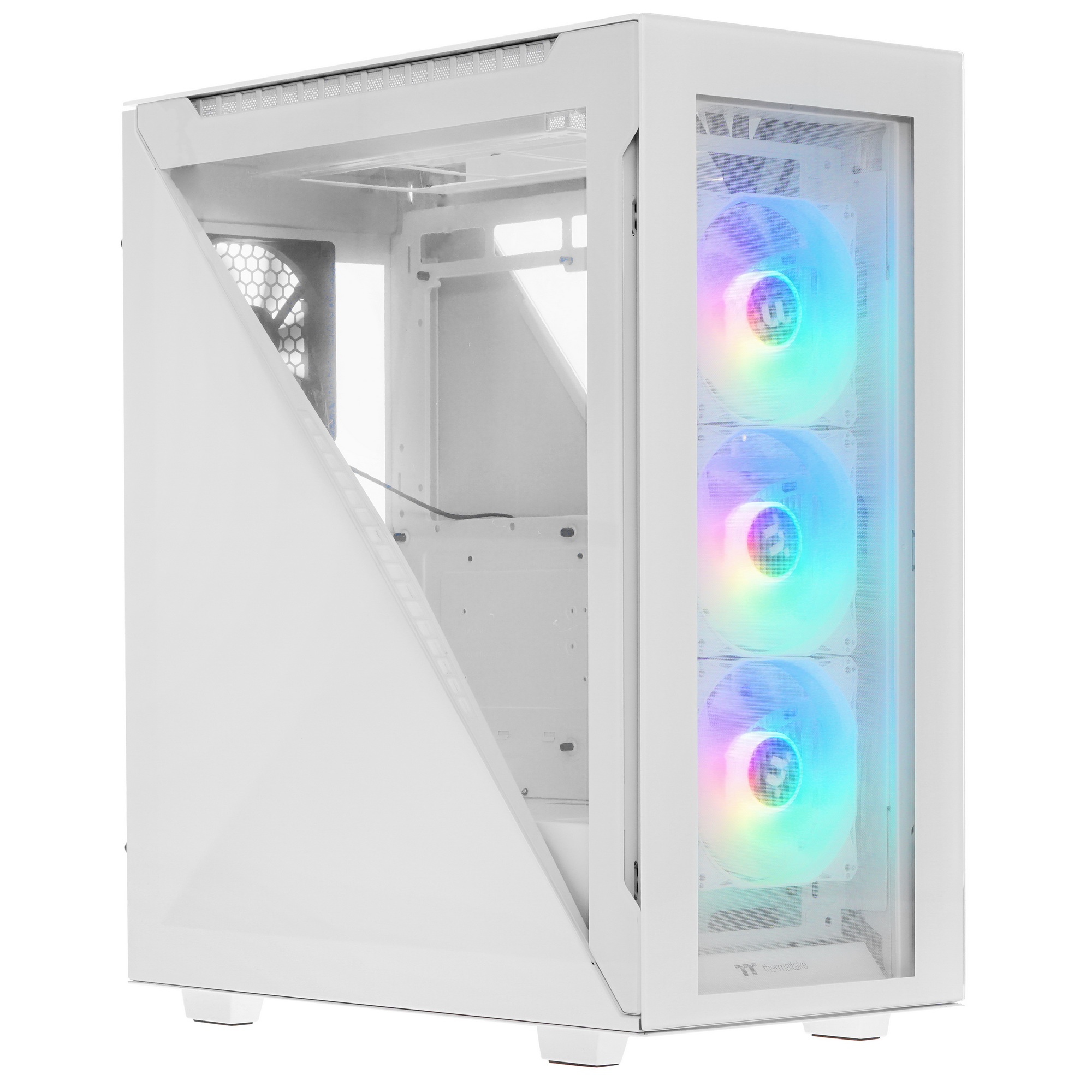 Компьютерный корпус Thermaltake Divider 500 TG Snow ARGB CA-1T4-00M6WN-01 White/Win/SPCC/Tempered Gl