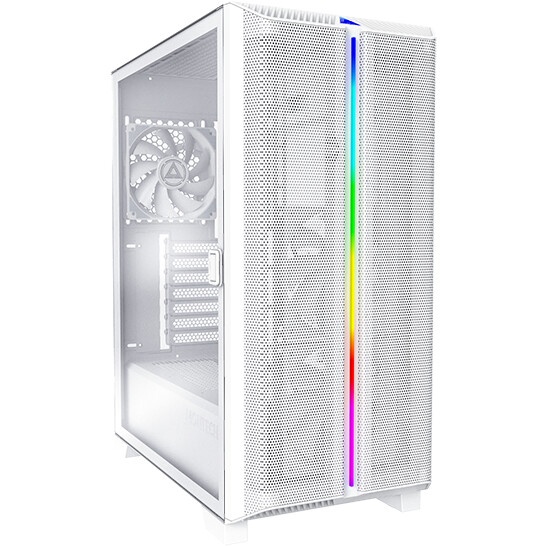 Компьютерный корпус Montech SKY ONE Lite белый без БП ATX 3x120mm 2xUSB3.0 1xUSB3.1 audio bott PSU