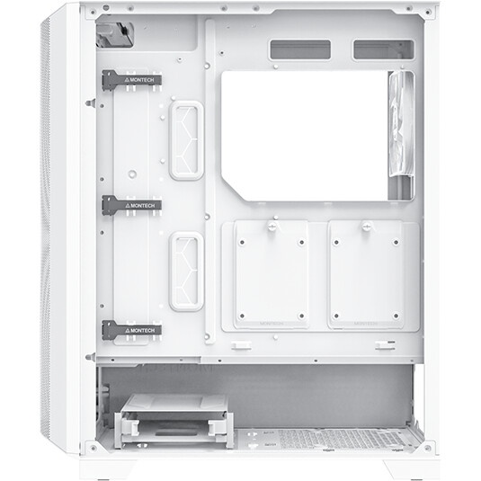 Компьютерный корпус Montech SKY ONE Lite белый без БП ATX 3x120mm 2xUSB3.0 1xUSB3.1 audio bott PSU