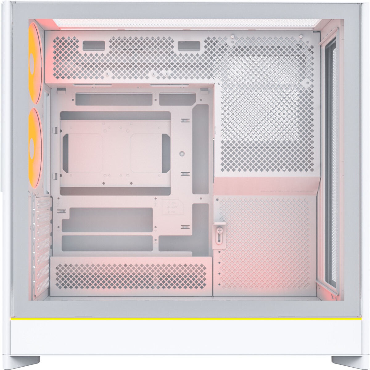 Компьютерный корпус Montech SKY ONE Lite белый без БП ATX 3x120mm 2xUSB3.0 1xUSB3.1 audio bott PSU