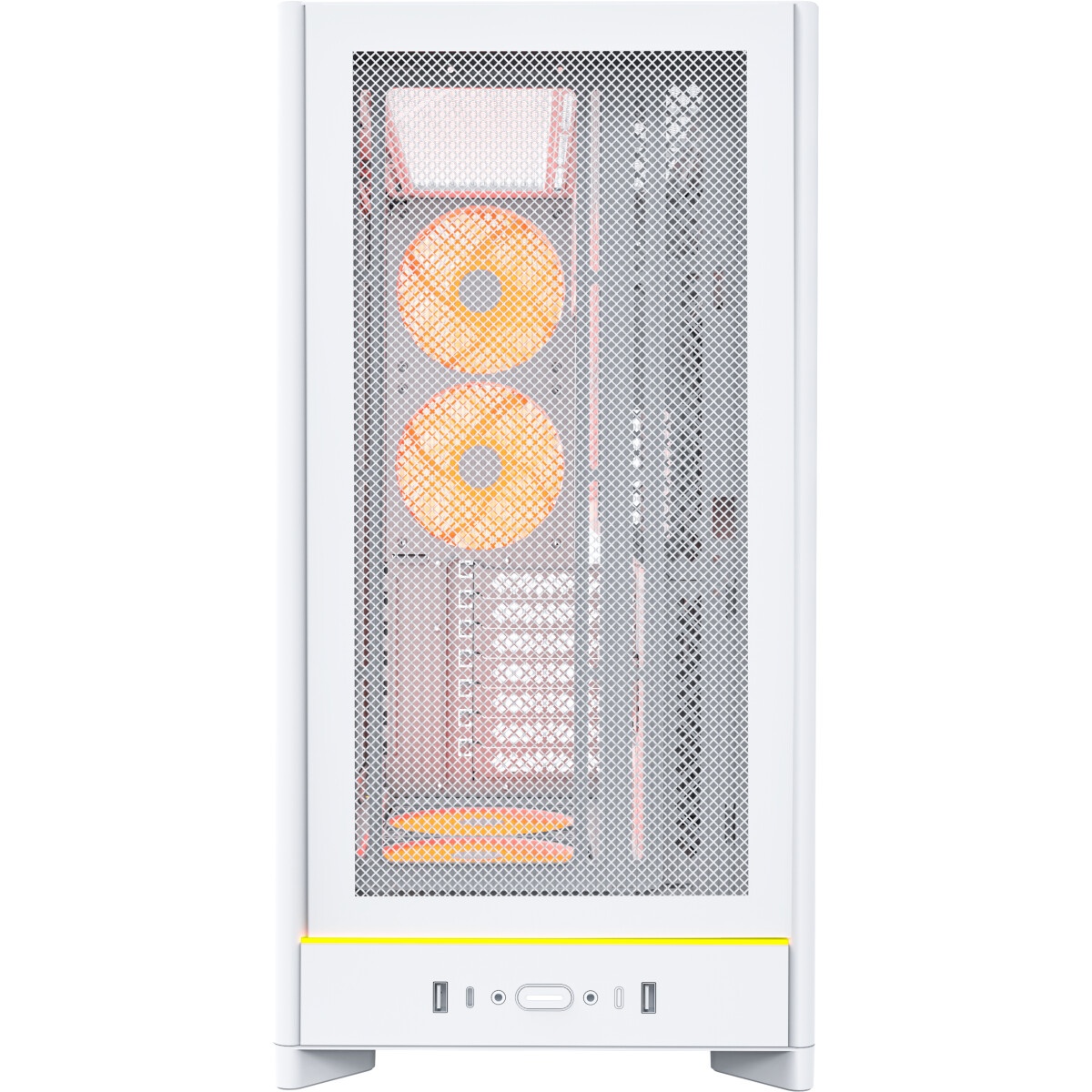 Компьютерный корпус Montech SKY ONE Lite белый без БП ATX 3x120mm 2xUSB3.0 1xUSB3.1 audio bott PSU