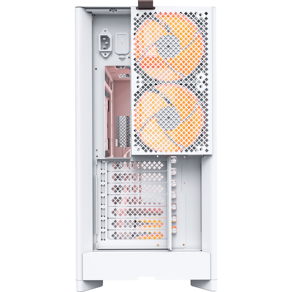 Компьютерный корпус Montech SKY ONE Lite белый без БП ATX 3x120mm 2xUSB3.0 1xUSB3.1 audio bott PSU