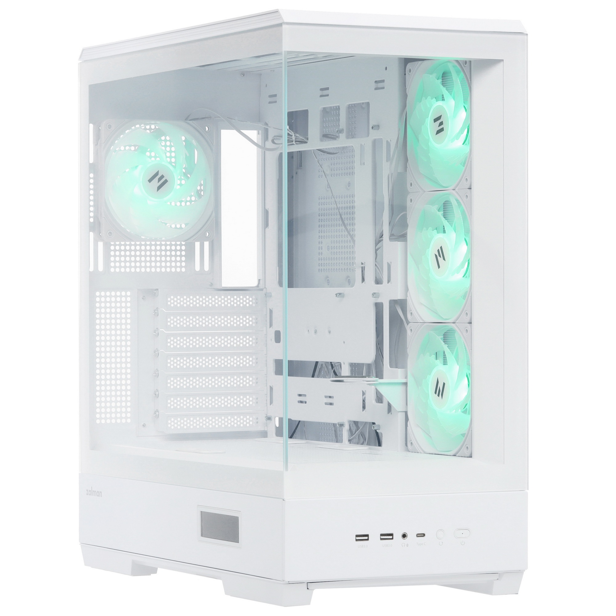 Компьютерный корпус ZALMAN P50 DS, ATX, BLACK, WINDOW, 2x3.5", 3x2.5", 1xUSB TYPE-C, 2xUSB3.0, SIDE