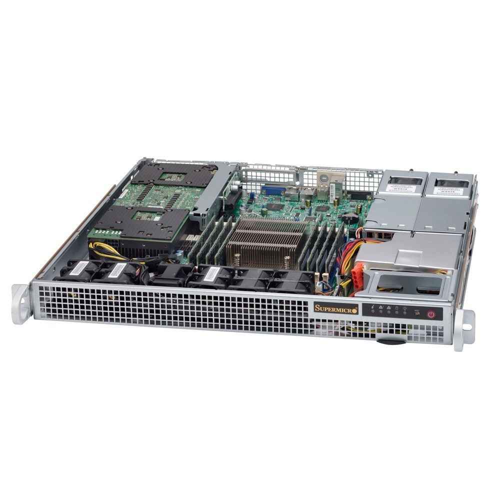 Компьютерный корпус 1U, Support WIO MB, max MB size 12.3" x 13" and Proprietary MB 8" x 13", Up to 2
