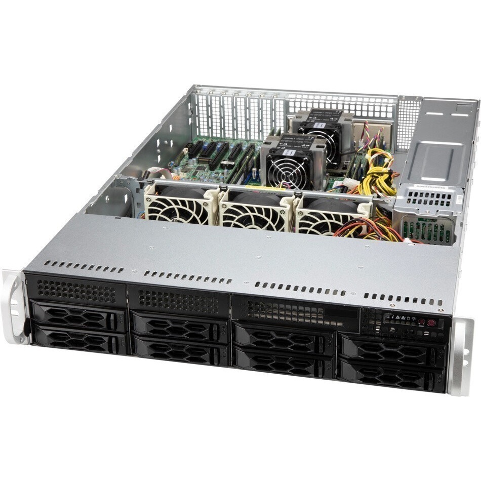 Корпус Supermicro CSE-LA25TQC-R609LP, 2U Dual and Single Intel and AMD CPUs, 7 low-profile expansion