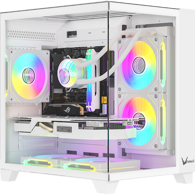Корпус Bloody BD-CC108 белый без БП mATX 9x120mm 2xUSB3.0 audio bott PSU